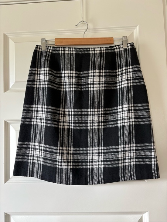 Paul Harris Design Dresses & Skirts - Black & White Plaid A-Line Skirt - Classic Windowpane